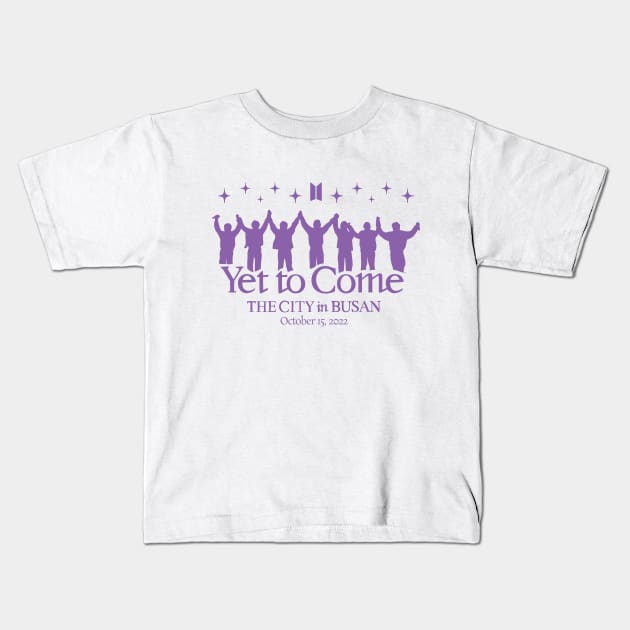 Yet To Come The City In Busan Kids T-Shirt by DaphInteresting